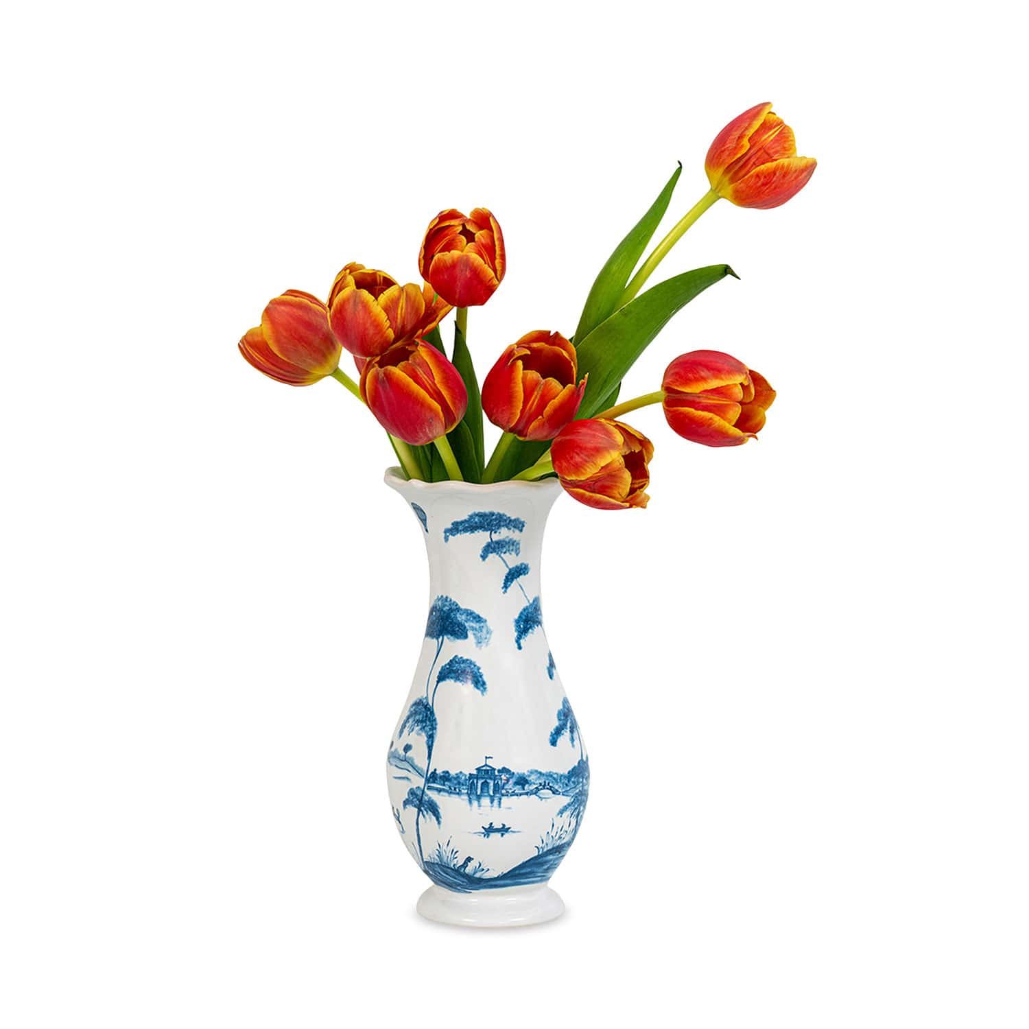 Juliska Country Estate 9 inch vase in Delft Blue Bloomingdale’s wedding registry ideas