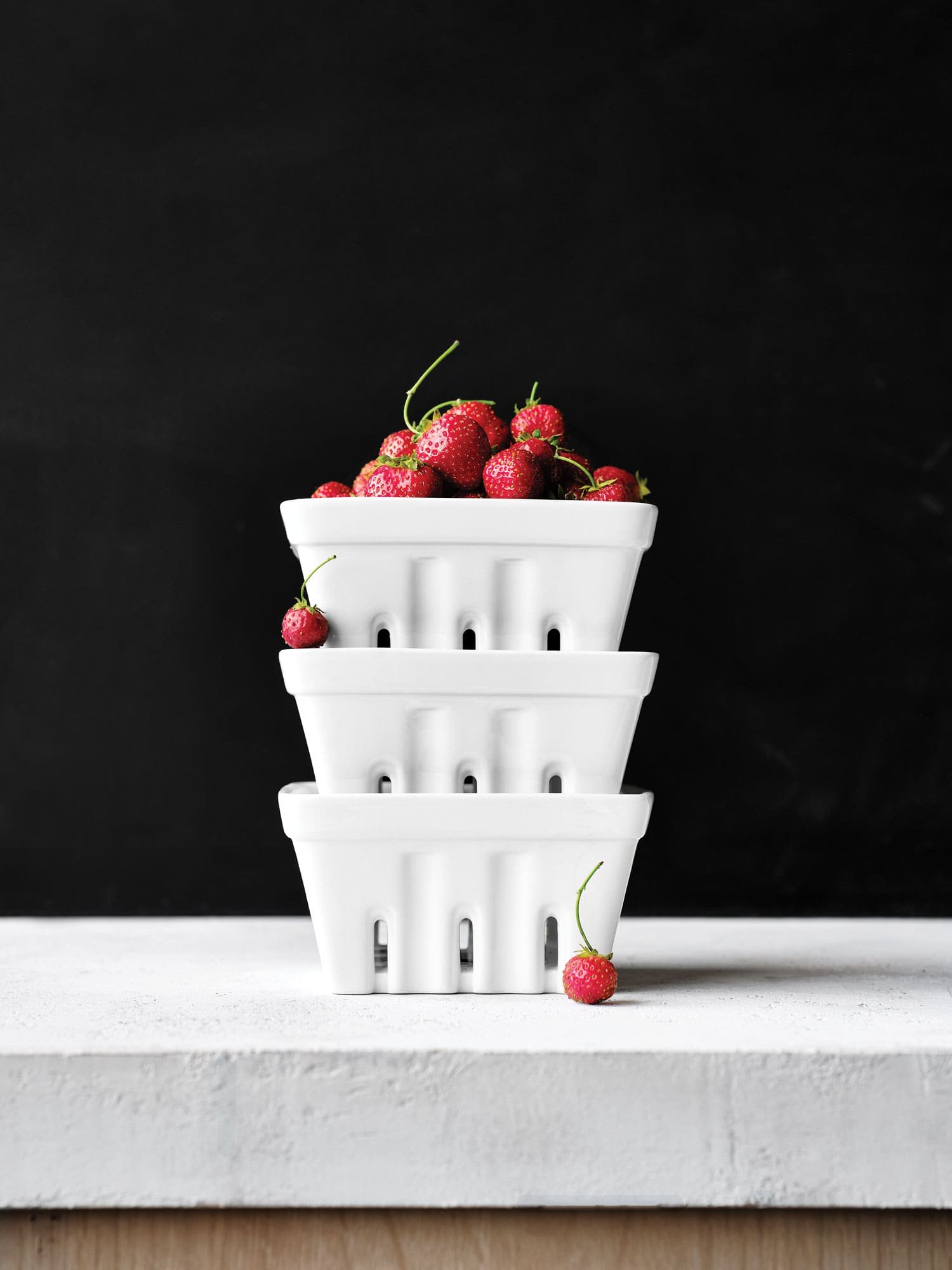 Berry box white colanders from crate and barrel wedding registry ideas